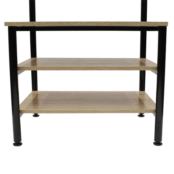 Wieszak Country z 3 półkami               naturalny/czarny