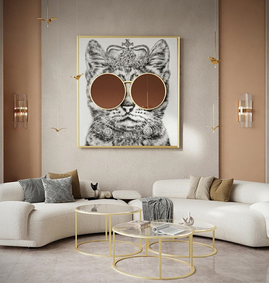 MOOSEE lampa ścienna MILAGRO złota