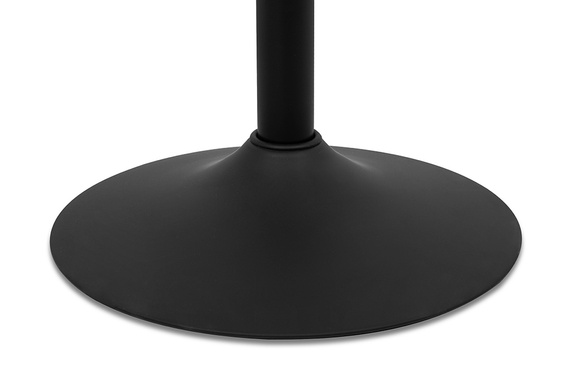 Krzesło barowe VOLT regulowane czarne / ciemny wiąz