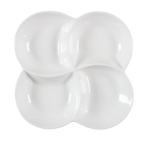 Zestaw 10 naczyń do serwowania            przystawek biały