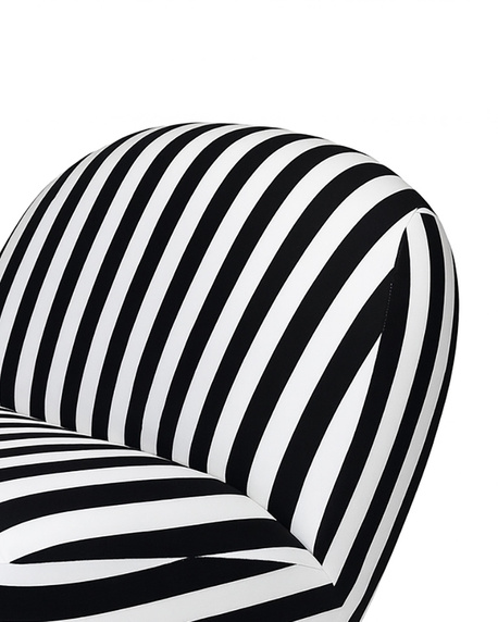 MaMaison fotel obrotowy AZURE biały / czarny