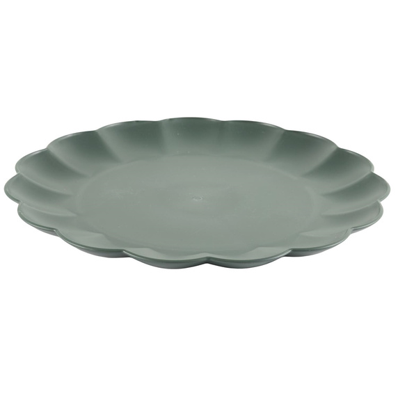 Talerz obiadowy Iris 25,5cm szary ciemny