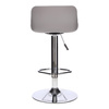 Stołek barowy Inge szary/ chrom