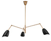 Lampa wisząca RAGNO czarna 150 cm
