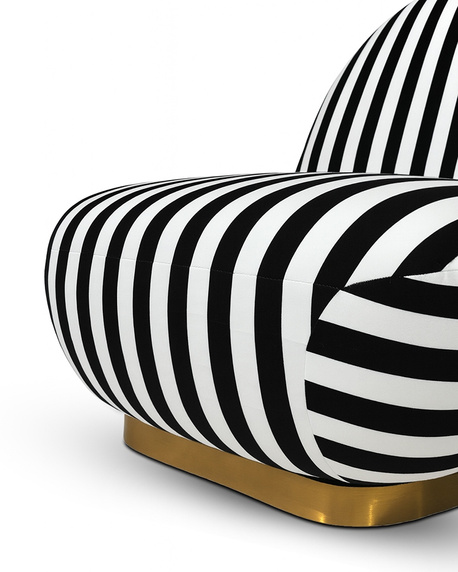 MaMaison fotel obrotowy AZURE biały / czarny