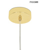 MOOSEE lampa wisząca ALURE OVAL 120 złota/mleczna