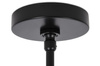 Lampa wisząca PLANETARIO 10 czarna - klosze dymione