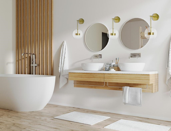 MOOSEE lampa ścienna CAPRI WALL złota