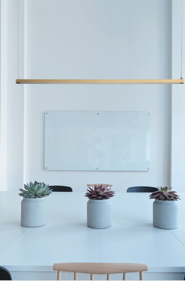 Lampa wisząca BEAM-80 LED złota 80 cm