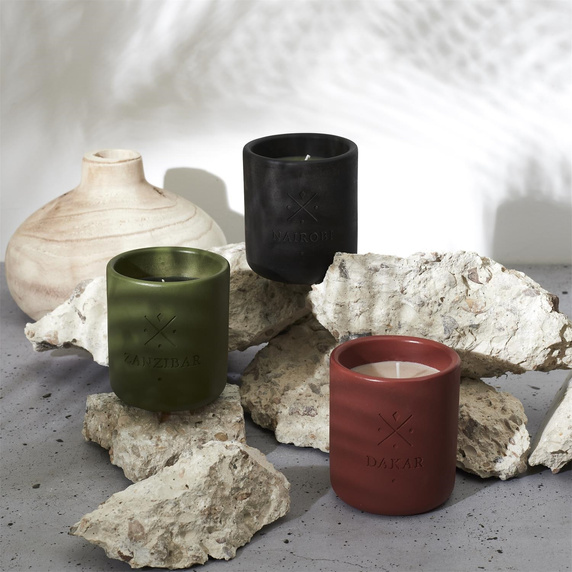 Świeca Earth Nairobi szara