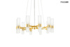 MOOSEE lampa wisząca TUBS 10 złota