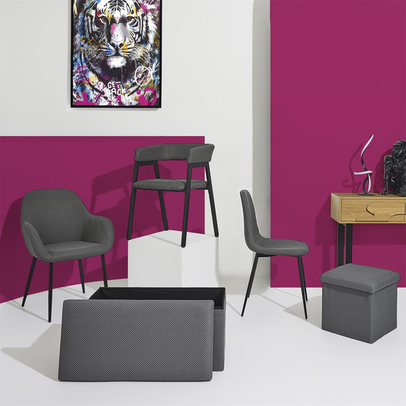 Pufa Vels Atom szara