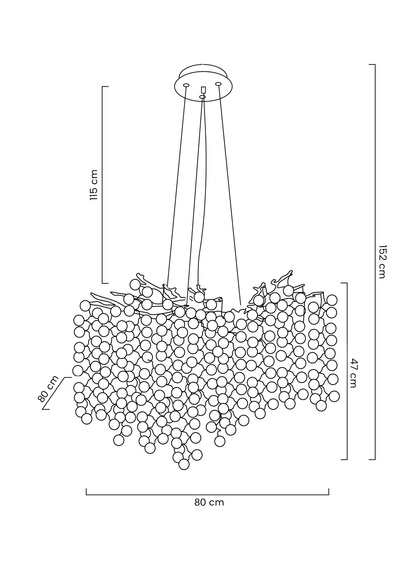 MOOSEE lampa wisząca RIVIERA 80 złota / clear