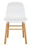Krzesło IKAR białe - polipropylen, drewno bukowe