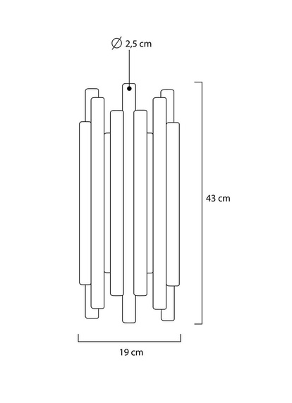 MOOSEE lampa ścienna ORGANO złota