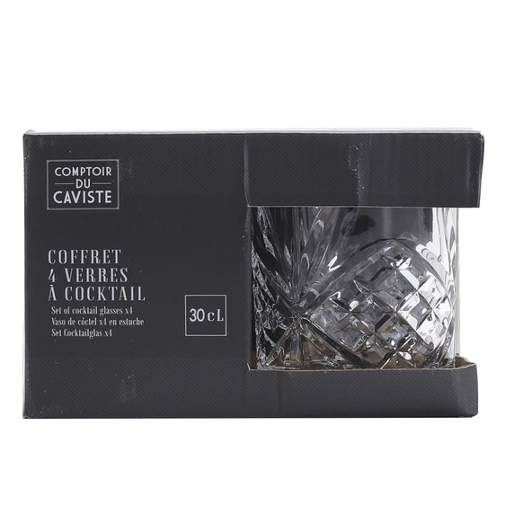 Zestaw 4 szklanek Bohemia 340ml