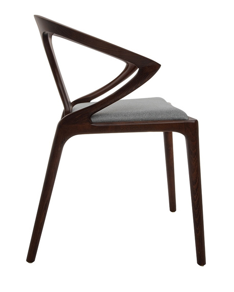 Krzesło INEZ orzech / szare