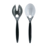 Zestaw sztućców do sałatki czarne