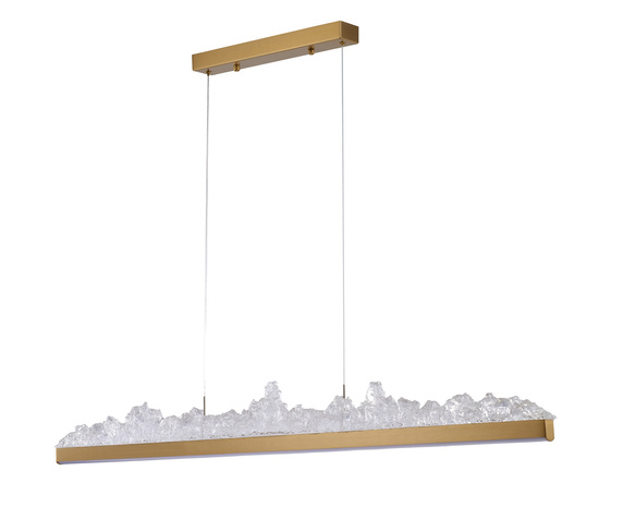 Lampa wisząca MONTANA LONG LED złota 125 cm