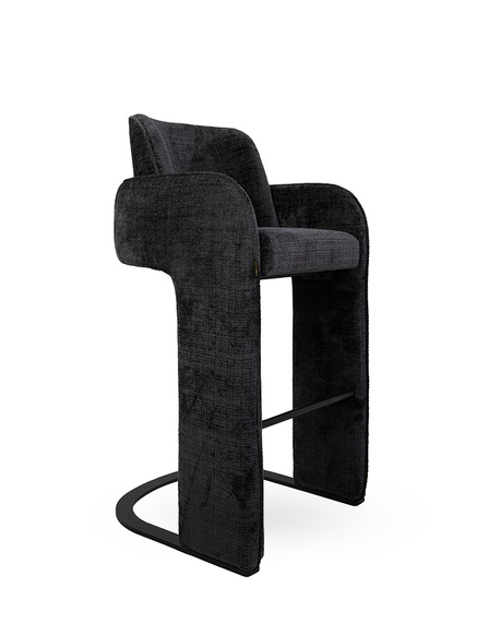 MaMaison krzesło barowe BORA czarne