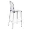 Stołek barowy Viki transparentny 75cm