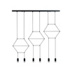 Lampa wisząca LINEA-6 LONG czarna 100 cm