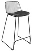 Krzesło barowe MILES czarne 76