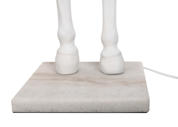 MOOSEE lampa podłogowa KOŃ HORSE STAND    S biała - włókno szklane