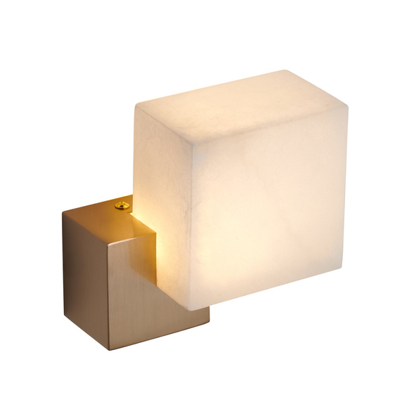 Lampa ścienna CUBO LED złota 18 cm