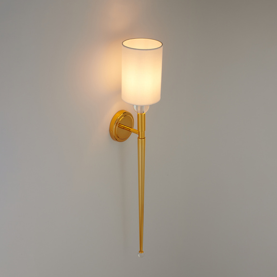 Lampa ścienna DAMA złota 92 cm