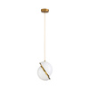 Lampa wisząca ORBITA biało-złota 25 cm - nowoczesny design