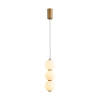 Lampa wisząca PERLA LED białe kule 12 cm