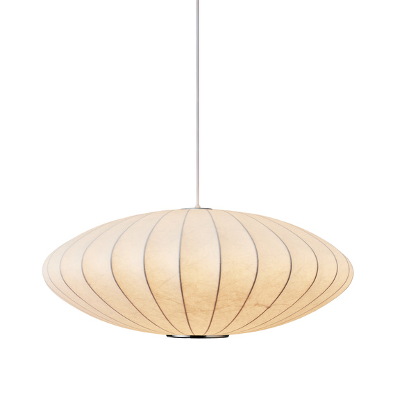 Lampa wisząca SILK FLAT biała 50 cm - nowoczesna i minimalistyczna