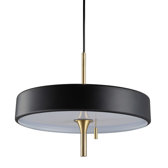 Lampa wisząca ARTDECO czarno - złota 35 cm do salonu
