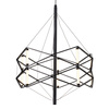 Lampa wisząca SPACE LED czarna 60 cm