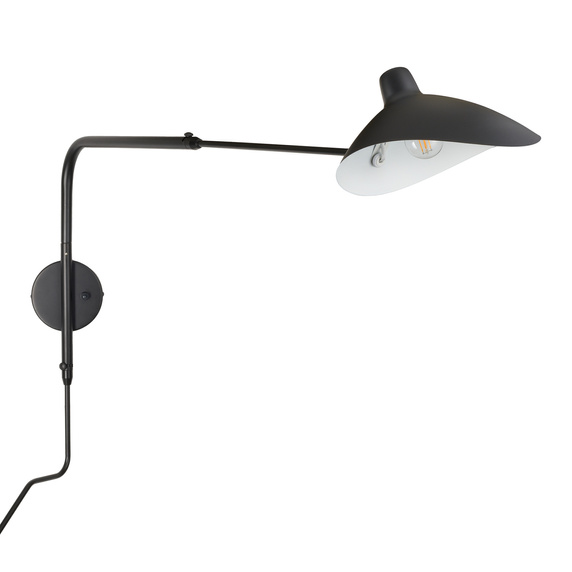 Lampa ścienna CRANE-2W S czarna 110 cm