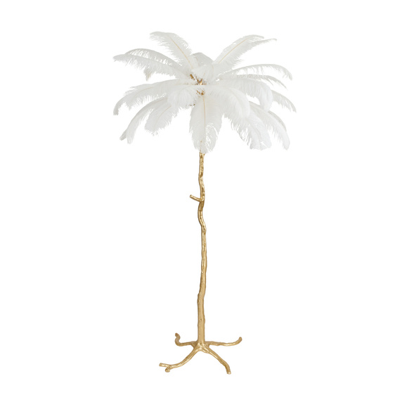 Lampa podłogowa EMU pióra białe 170 cm