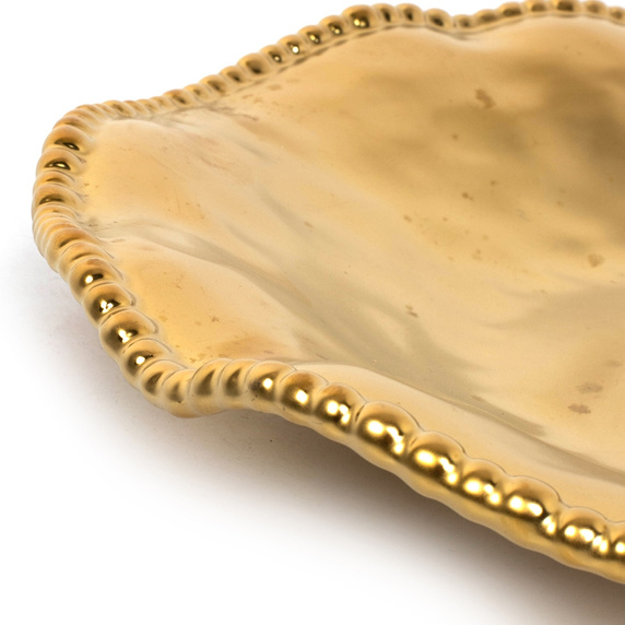 KARE komplet 2 półmisków BELL 36 cm złoty