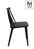 MODESTO krzesło RIBS BLACK czarne - polipropylen