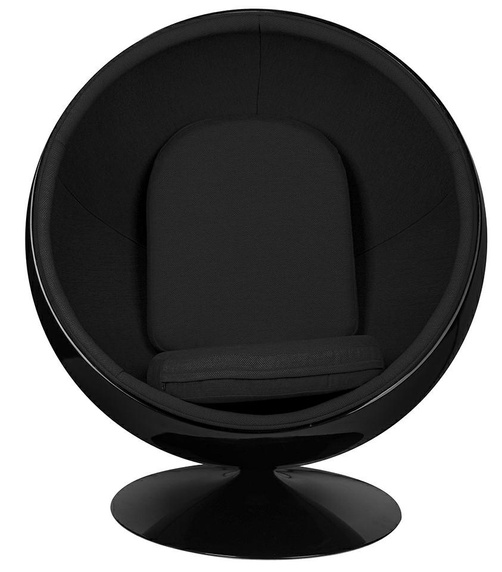 Fotel BALL BLACK czarny