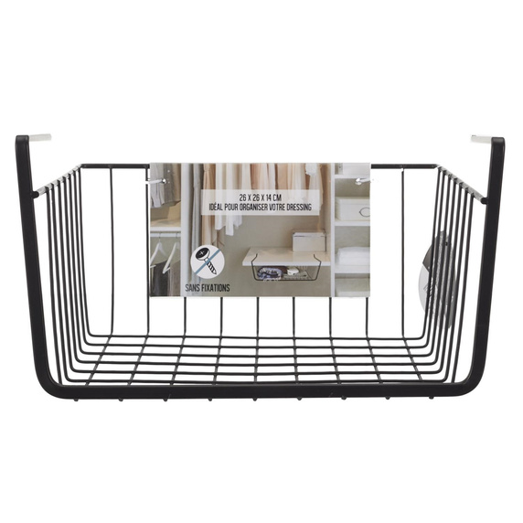 Podwieszany kosz podpółkowy S czarny