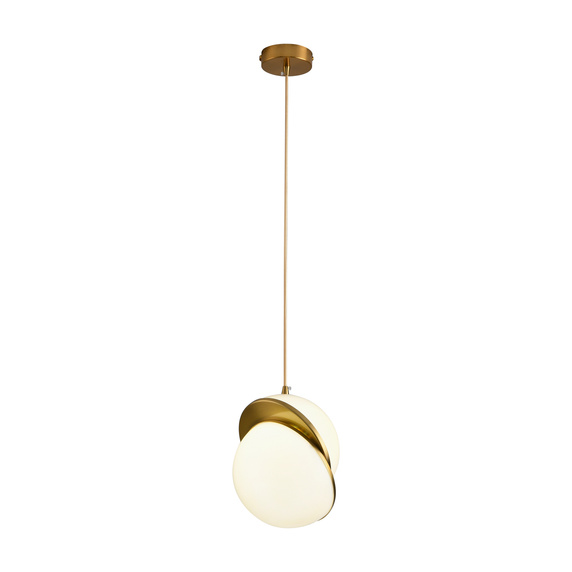 Lampa wisząca ORBITA biało-złota 25 cm - nowoczesny design