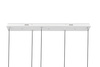 Lampa wisząca CAPRI LINE 5 złota - 300 LED, aluminium, szkło