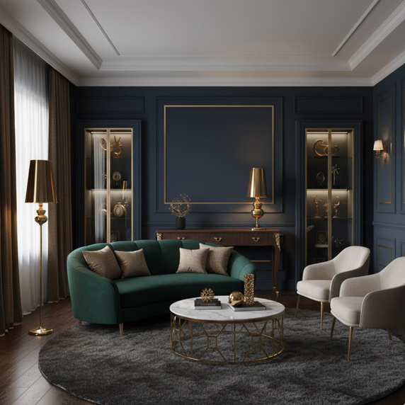 Lampa podłogowa QUEEN  - F złota 175 cm