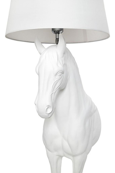 MOOSEE lampa podłogowa KOŃ HORSE STAND    S biała - włókno szklane