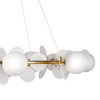 Lampa wisząca CHIC biało złota 105 cm - nowoczesna lampa do salonu