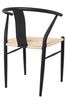 Krzesło WISHBONE METAL naturalne