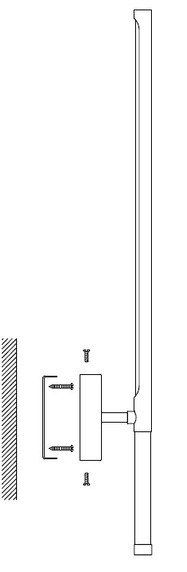 Lampa ścienna FRESCO LED złota 95 cm