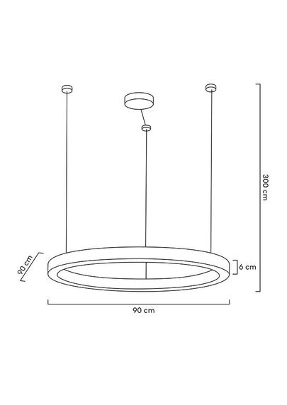 MOOSEE lampa wisząca RING LUXURY 90  złota