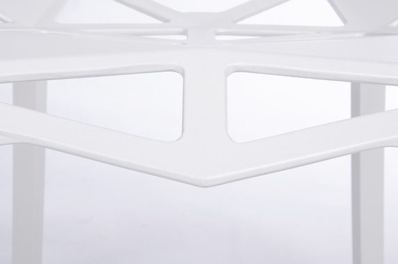 Krzesło SPLIT PREMIUM białe - aluminium